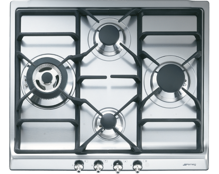 ENCIMERA SMEG SER-60 SG H3 4F INOX GAS