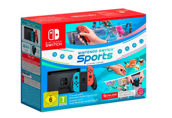 CONSOLA NINTENDO SWITCH BLAU/VERMELL + NINTENDO SWITCH SPORTS