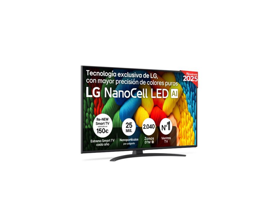 TV LG 50" 50NANO81A6A UHD NANOCELL ALFA7 WEBOS25