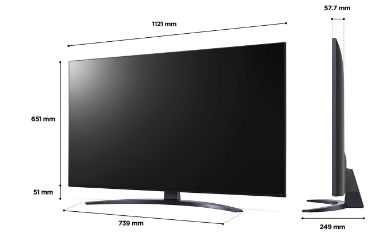 TV. LG 43'' 43NANO766QA UHD NANOCELL ALFA5