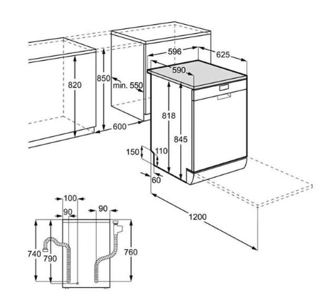 LAVAVAJILLA AEG FFB53620ZM INOX